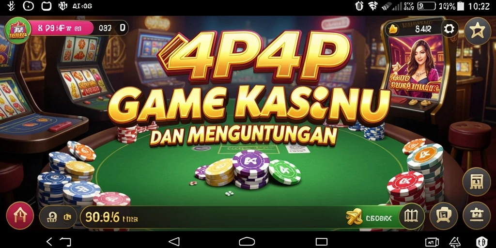 Tangkapan layar gameplay 4P4P menampilkan keseruan permainan Kasino.