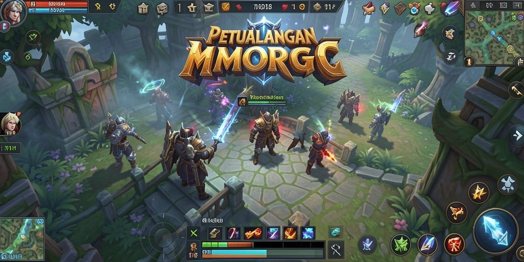 Tampilan gameplay seru di dunia fantasi 71H.