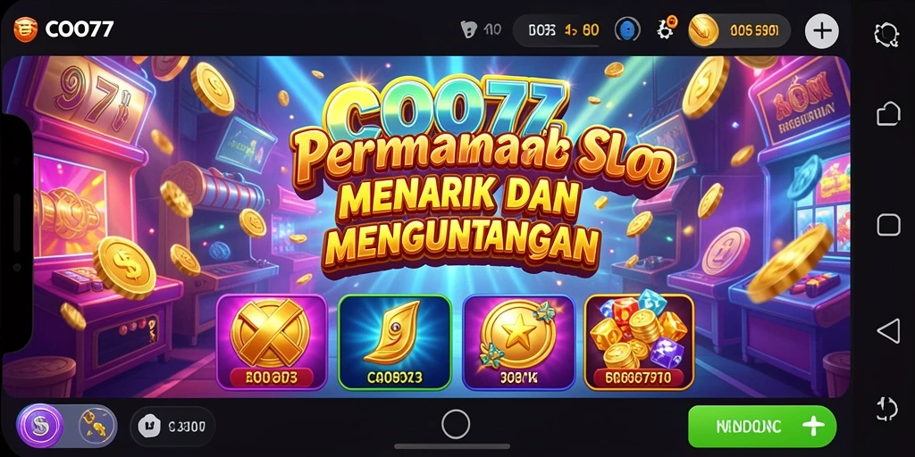 Tampilan gameplay Slot yang menegangkan dan penuh warna.