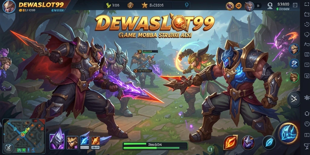 Screenshot gameplay seru DEWASLOT99 dengan aksi pertarungan hebat.