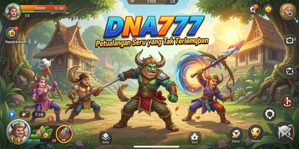 Screenshot menampilkan gameplay seru di dunia petualangan DNA777.