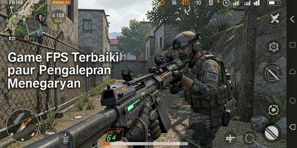 Screenshot FB168 menampilkan aksi gameplay FPS yang seru dan mendebarkan.