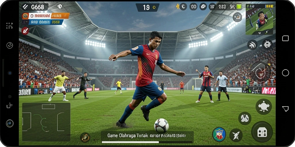 Tampilan gameplay G668 dengan aksi olahraga yang menegangkan.