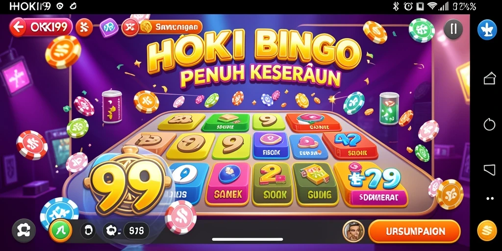 Screenshot gameplay HOKI99 yang menampilkan keseruan permainan Bingo.