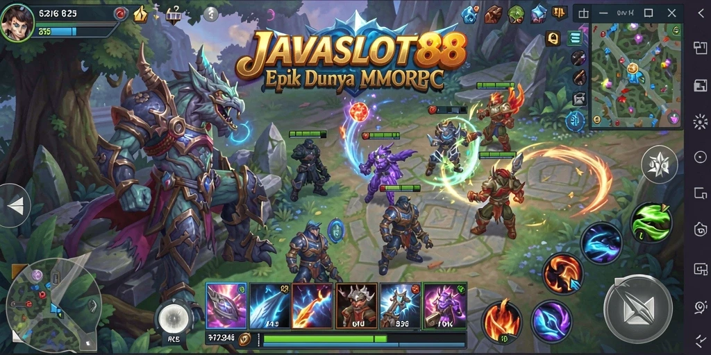 Tampilan gameplay <strong>JAVASLOT88</strong> yang epik dan penuh aksi.