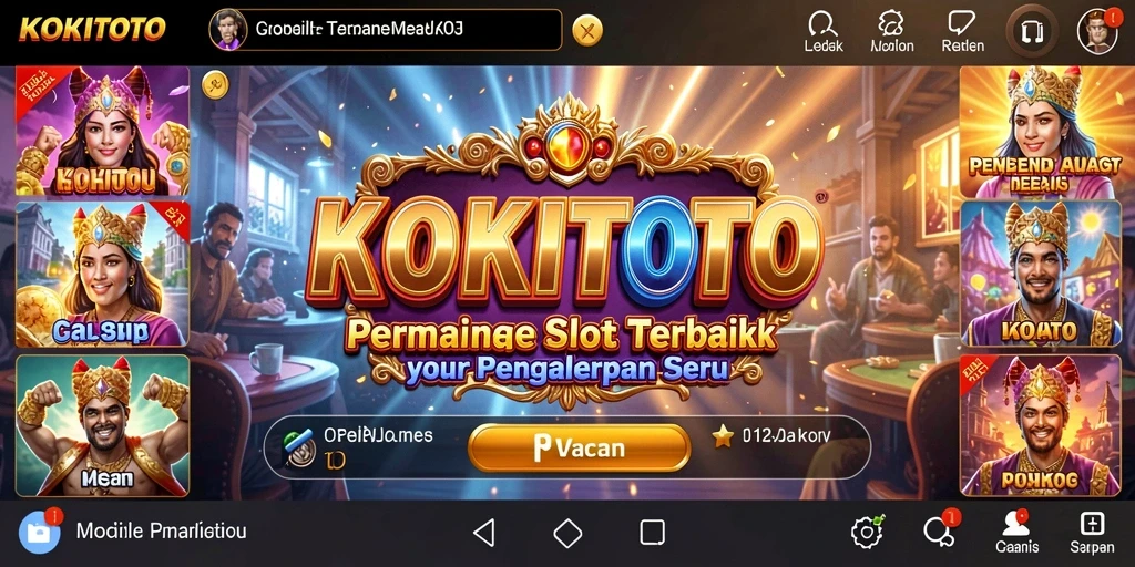 Tampilan permainan Slot KOKITOTO yang menarik dan seru.