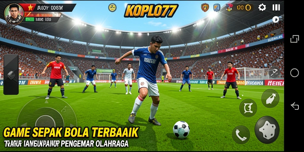 Tampilan seru gameplay KOPLO77 saat bertanding di lapangan.