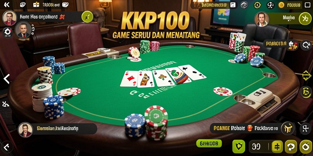 Tampilan action-packed dari gameplay Poker di KPK100.