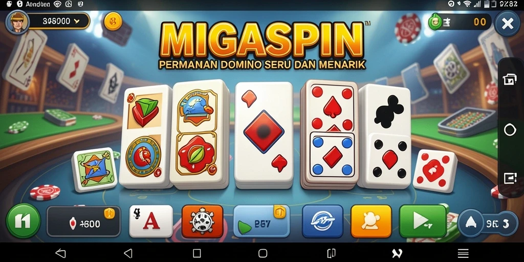Tampilan gameplay MIGASPIN yang seru dan interaktif.