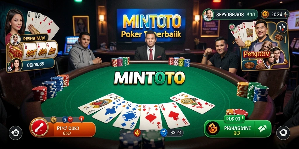 Gameplay seru MINTOTO dengan berbagai pilihan meja Poker.