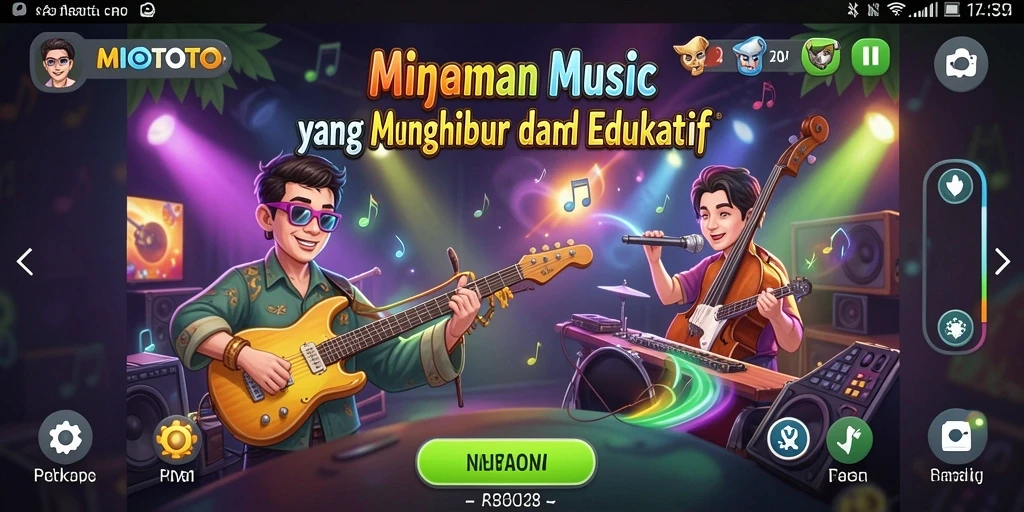 Tampilan gameplay MIOTOTO yang interaktif dan menyenangkan.