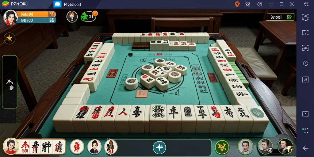 Tangkapan layar utama <strong>PPHOKI</strong> menampilkan aksi seru dalam permainan Mahjong.