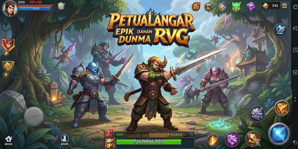 Tampilan gameplay menakjubkan dalam petualangan RPG di PPV99.