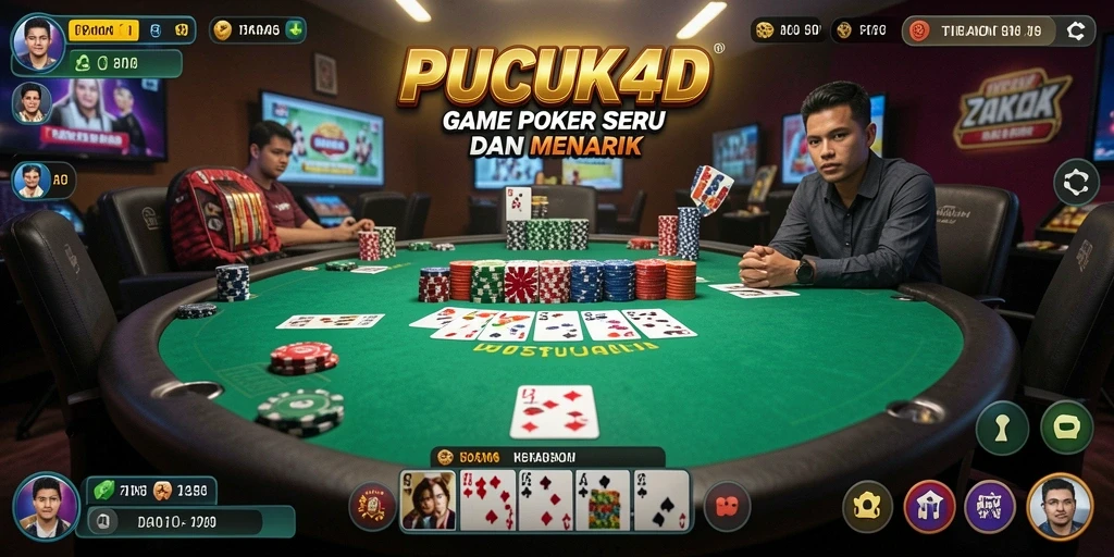 Gameplay Poker seru di PUCUK4D dengan tampilan yang menarik.