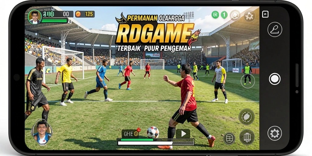 Screenshot RPGAME menampilkan aksi seru dalam permainan olahraga.
