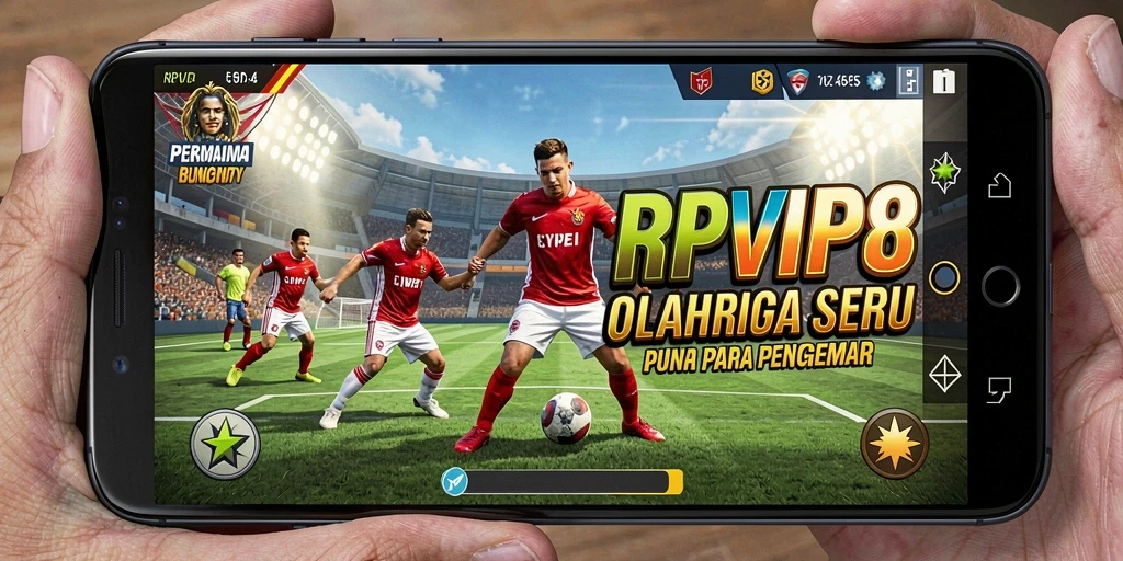 Screenshot RPVIP8 menampilkan aksi seru dalam pertandingan olahraga.