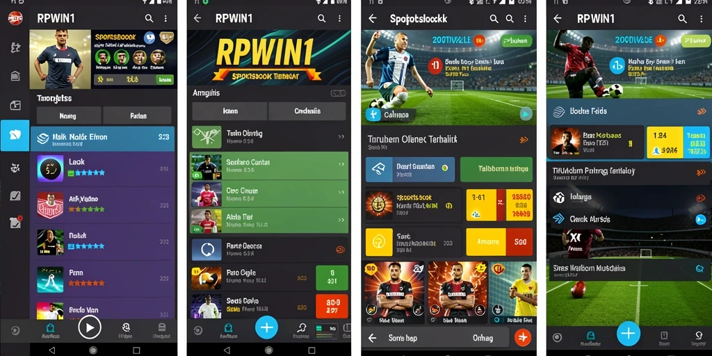 Tampilan gameplay RPWIN1 yang menarik dan interaktif saat taruhan olahraga.