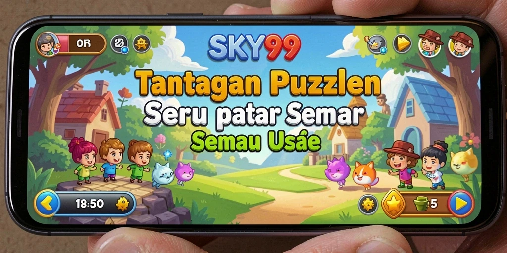 Tampilan gameplay SKY99 yang menantang dengan teka-teki kreatif.