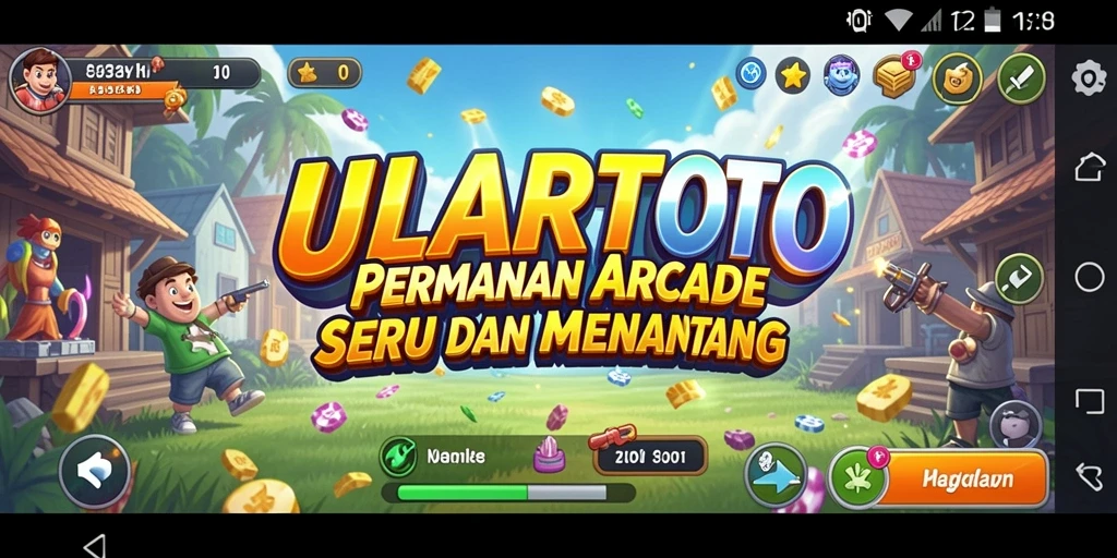 Screenshot ULARTOTO menampilkan aksi gameplay yang seru dan penuh tantangan.